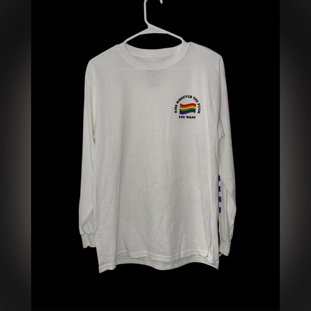 Spencer’s Long Sleeve Pride Rainbow Graphic